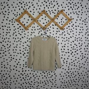 Old Navy Beige Cable Knit Toddler Pullover Sweater